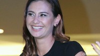 Saat hadiri sebuah acara di Kota kasablanka, Jakarta selatan, Sabtu (15/10/2016), Marissa selalu tebar senyuman. Pool/Gus Mun/detikFoto.