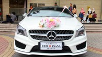 Mobil yang digunakan oleh kedua mempelai tersebut. Pool/Ismail/detikFoto.