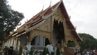Vihara Wat Phra Singh dibangun tahun 1345. Salah satu bangunan yang menarik adalah Phra Viharn Luang atau disebut juga Wihan Luang (Fitraya/detikTravel)