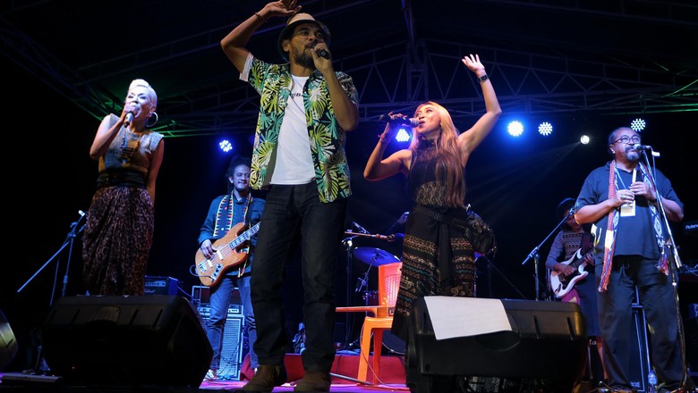 Foto: Penampilan musisi di festival jazz (Agung Pambudhy/detikTravel) Foto: Penampilan musisi di festival jazz (Agung Pambudhy/detikTravel)