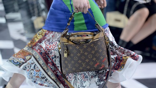 PARIS, FRANCE - MARCH 09:  A model, detail, walks the runway during the Louis Vuitton show as part of the Paris Fashion Week Womenswear Fall/Winter 2016/2017  on March 9, 2016 in Paris, France.  (Photo by Pascal Le Segretain/Getty Images)