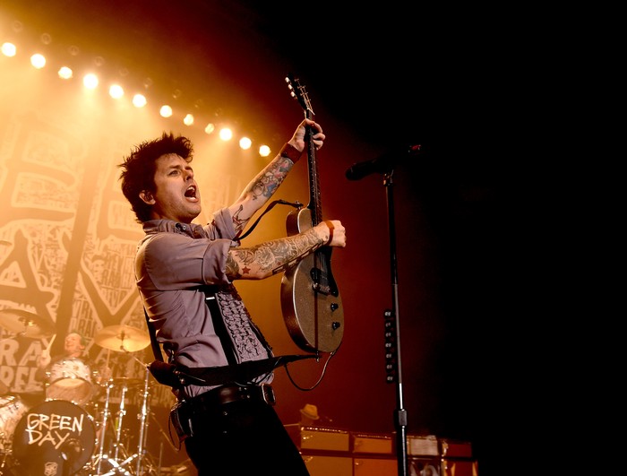 LOS ANGELES, CA - OCTOBER 17:  Musician Billie Joe Armstrong of Green Day performs at the Hollywood Palladium on October 17, 2016 in Los Angeles, California.  (Photo by Kevin Winter/Getty Images)
