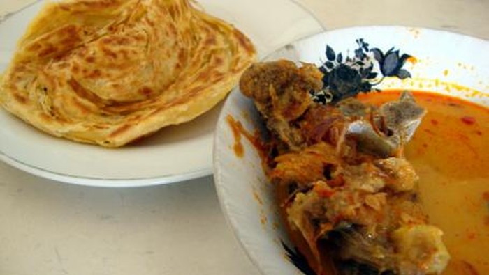 roti cane kari kambing khas Aceh