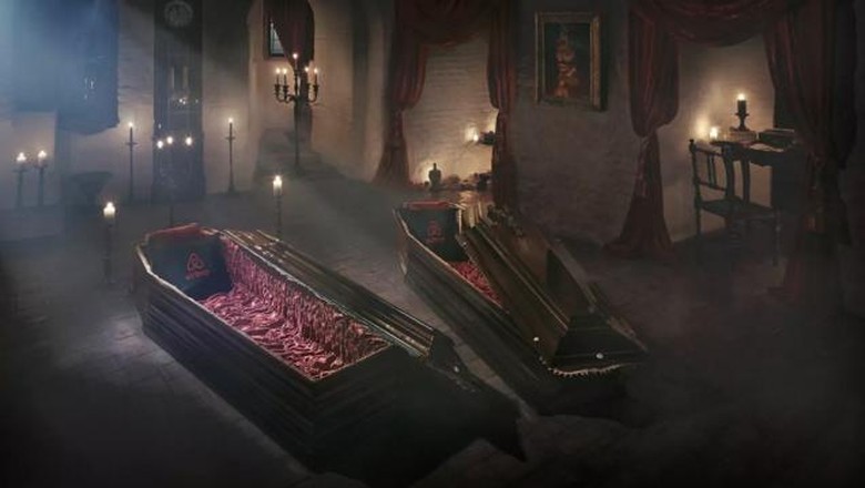 Tidur Di Peti Mati Dan Jadi Drakula Berani