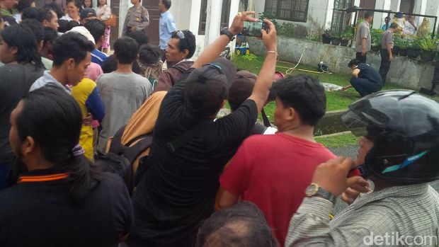 Penembakan di Medan/ Jefris detikcom