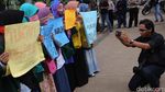 Mahasiswa se-Jadebek Demo di Kantor Ahok