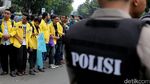 Mahasiswa se-Jadebek Demo di Kantor Ahok