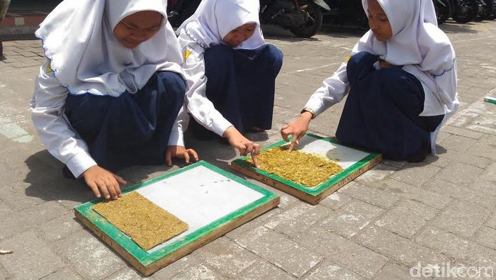 Tiga Siswi MTs ini Ciptakan Obat Nyamuk Elektrik Berbahan Alang-alang