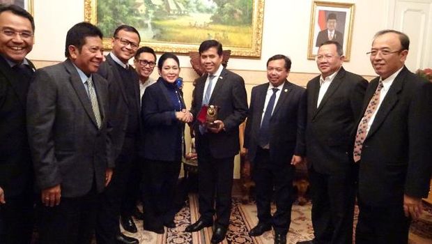 Delegasi Komisi IV DPR bersama Wakeppri Moskow Lasro Simbolon