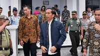 Kehadiran Jokowi di Miangas untuk meresmikan bandar udara pada 2016 lalu. Foto: Fotografer Kepresidenan Agus Suparto