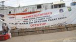 Perlintasan KA Pasar Senen Ditutup