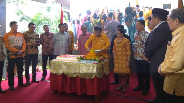 Wiranto saat HUT Fraksi Hanura di DPR