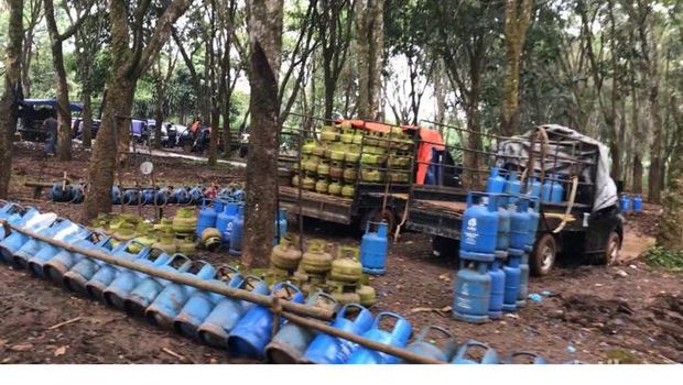 Gas oplosan di Bogor/ IST