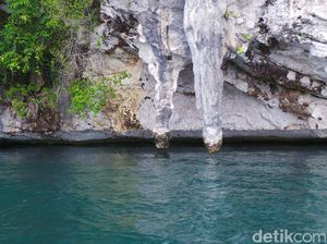 Penampakan Batu Penis di Raja Ampat