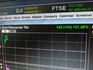 Saham Bumi Resources Meroket 31%