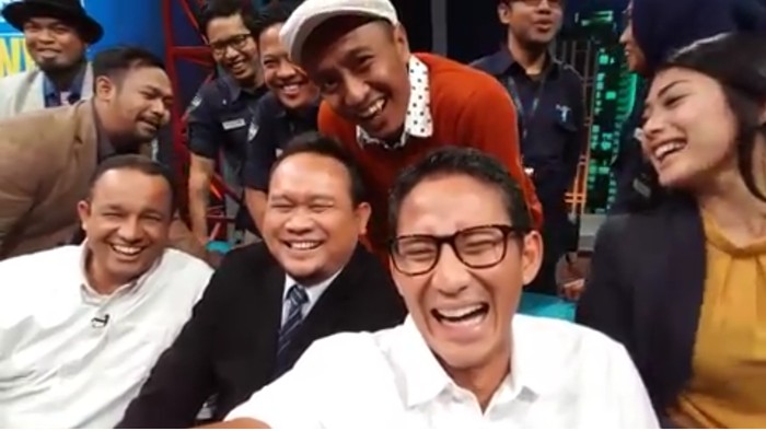Anies-Sandiaga Ngakak Dapat Tips Hadapi Pilgub DKI dari Cak Lontong