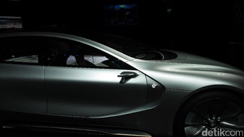 Mobil bernama LeSee Pro ini tetap mencuri perhatian pengunjung acara. Foto: detikINET/Anggoro Suryo Jati