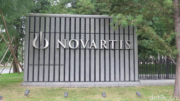 Pintu masuk fasilitas riset Novartis di Shanghai (Foto: Rahma Lillahi S/detikHealth)