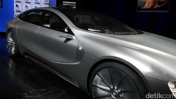 LeSee Pro merupakan mobil listrik tanpa supir mobil ini memang masih berupa konsep, namun bentuknya sendiri terlihat sangat meyakinkan. Foto: detikINET/Anggoro Suryo Jati