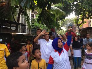 Resmikan Posko Pemenangan, Sandiaga Janji Renovasi Rusun Dakota