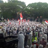 Massa di Balai Kota Malang