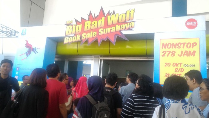 Diskon Gede-Gedean 2 Juta Buku di Big Bad Wolf Book Sale Surabaya