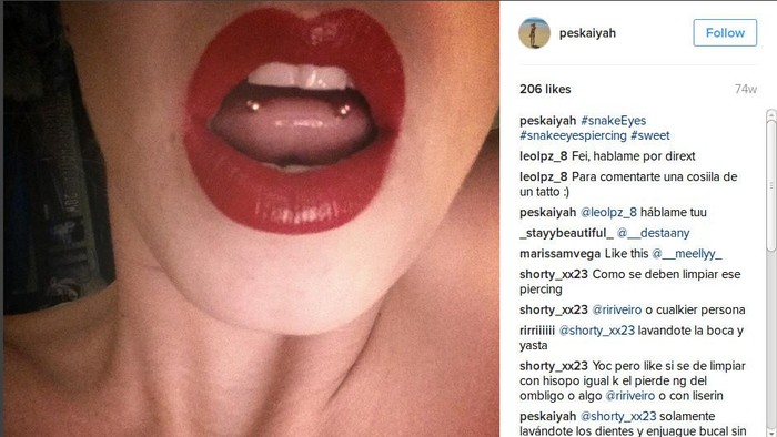 Hati-hati, Tindik Lidah Snake Eyes Punya Risiko Mengerikan