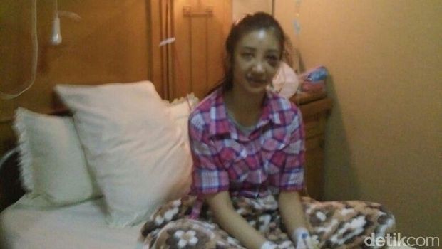 Saori saat dirawat