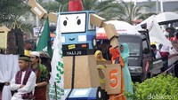 Karnaval tersebut dalam rangka memperingati hari Anak Yatim.