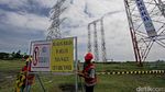 Uji Kelayakan Tower Transmisi 500 KV di Cilegon