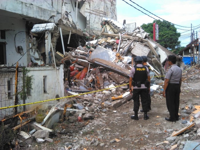 Tim Gegana Datangi Lokasi Ledakan PHD Pondok Melati Bekasi