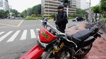 Brimob Siaga di Perempatan Sarinah