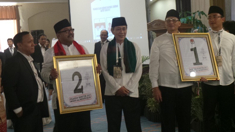 Wahidin-Andika Nomor Urut 1 di Pilkada Banten, Rano Karno-Mulya Nomor Urut 2 Wahidin-Andika Nomor Urut 1 di Pilkada Banten, Rano Karno-Mulya Nomor Urut 2