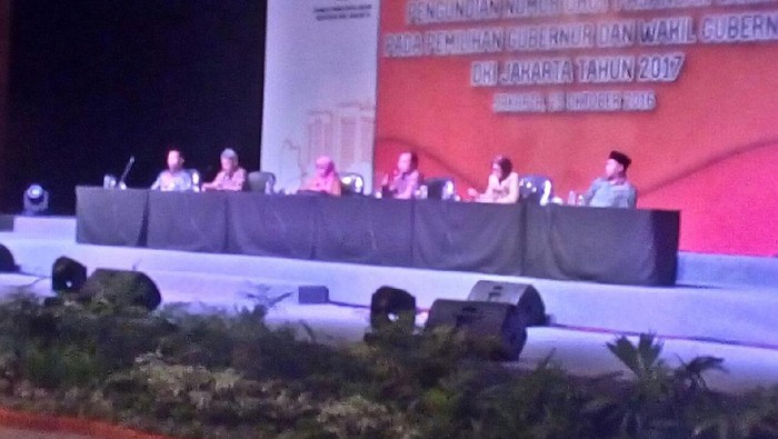 Ahok Ambil Nomor Urut Pilgub DKI Pertama, Diikuti Agus dan Anies