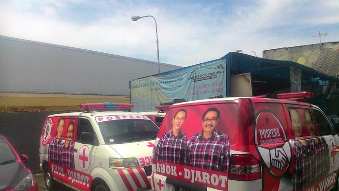 Bawaslu DKI Soroti Ambulans Bergambar Ahok-Djarot: Tunggu Saat Kampanye