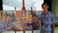 Lulusan ISI Yogyakarta itu mengungkapkan karya terbarunya terinspirasi dari serangan bom bunuh diri yang terjadi di Sarinah, Thamrin, Januari lalu.