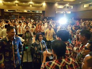 Meriahnya Adu Yel-yel Pendukung 3 Cagub DKI di Pengundian Nomor Urut