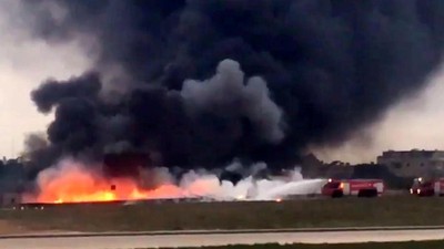 Pesawat Intai Prancis Jatuh di Malta
