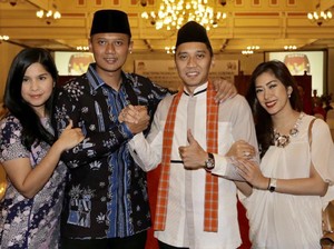 Pelukan Agus Untuk Ibas Usai Penetapan Cagub DKI