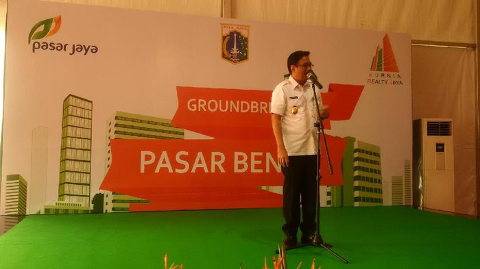 Resmikan Ground Breaking Pasar Benhil, Djarot: Ini Kawasan Strategis