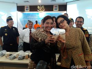 Begini Gaya Duet Maut Sri dan Susi Gagalkan Penyelundupan Bibit Lobster Rp 33 M