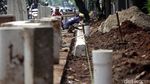 Pedestrian dan Kabel Lampu Jalan Antasari Diperbaiki