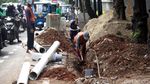 Pedestrian dan Kabel Lampu Jalan Antasari Diperbaiki