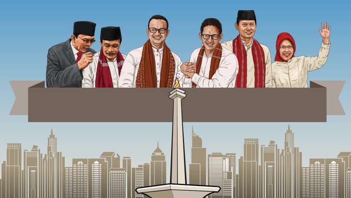 Janji 3 Pasang Cagub-Cawagub DKI Atasi Kemiskinan Jakarta