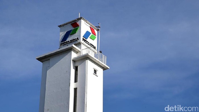 Logo Pertamina di Kantor Pusat Pertamina, Jakarta