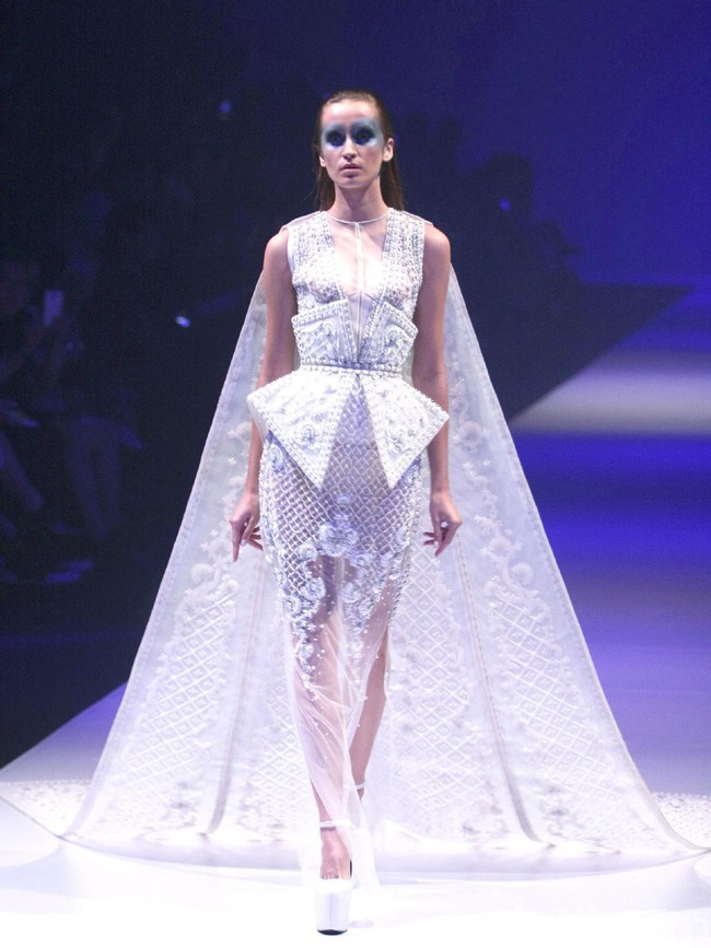 Tex Saverio, Jakarta Fashion Week 2017, Jakarta Convention Center, Senayan. [Foto: Mohammad Abduh/Wolipop]