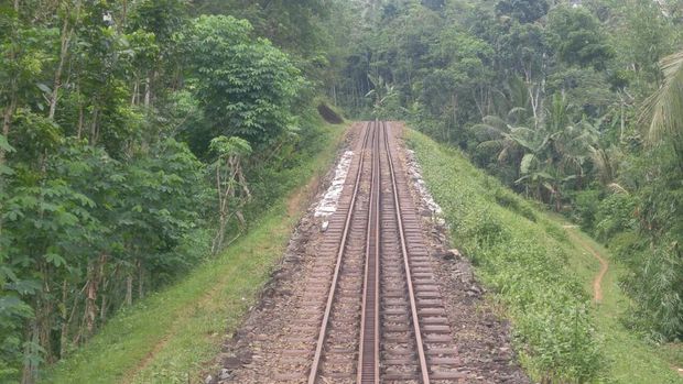 Jalur kereta yang menanjak (Angling/detikTravel)
