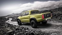 Jika diperhatikan dengan seksama pikap ini mirip dengan Nissan Navara. Ist/Mercy.