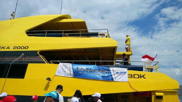 Mengintip Kapal Pesiar yang Ditumpangi Rini dan Bos-bos BUMN di Labuan Bajo