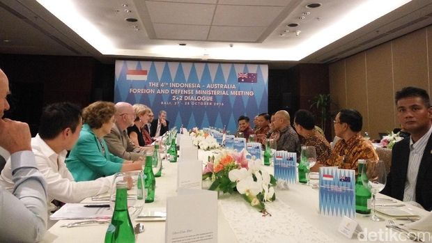  Pertemuan 2+2 Indonesia dan Australia di Nusa Dua, Bali, Kamis (27/10/2016)